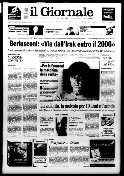 Il giornale : quotidiano del mattino